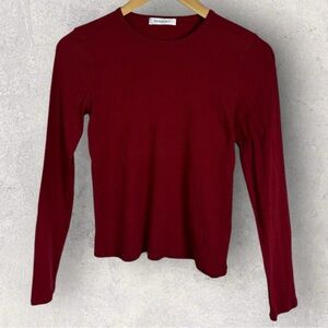 Rivamonti by Brunello‎ Cuninelli Red Sweater Top Crew Neck Womens Size Medium M